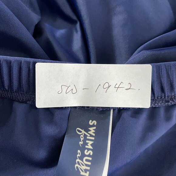 Swimsuits For All Swim Shorts Womens Size 16 Blue Nylon Spandex SW-1942 - Picture 2 of 7